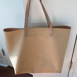 Madewell leather tote in ‘natural’